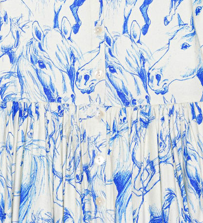 Molo Kleid - Christy - Blue Pferde