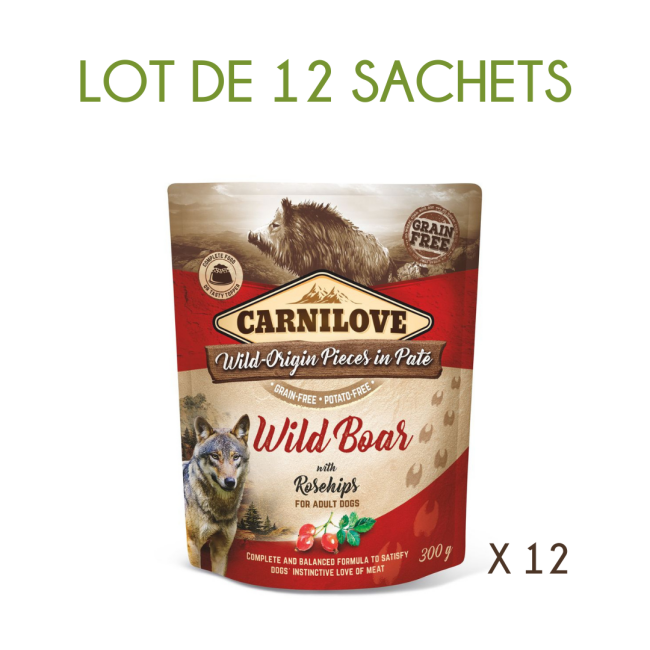 Carnilove Pouch pâtée 300 g pour chien adulte