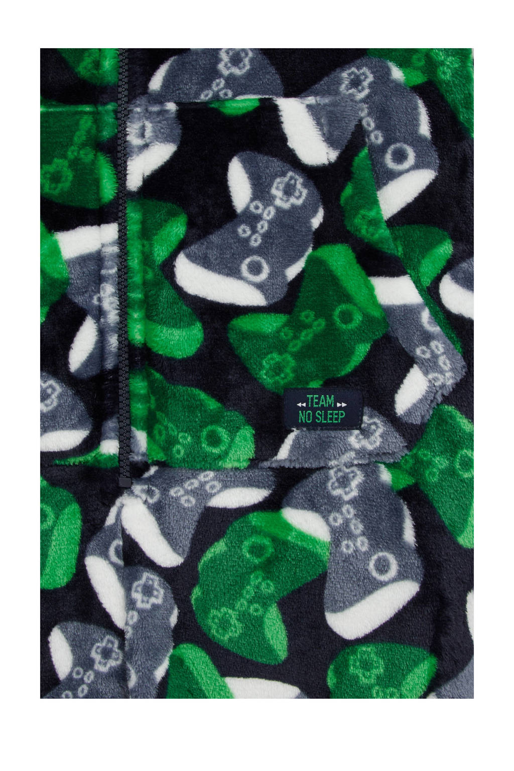 WE Fashion Onesie game controllers Donkerblauw/grijs/groen