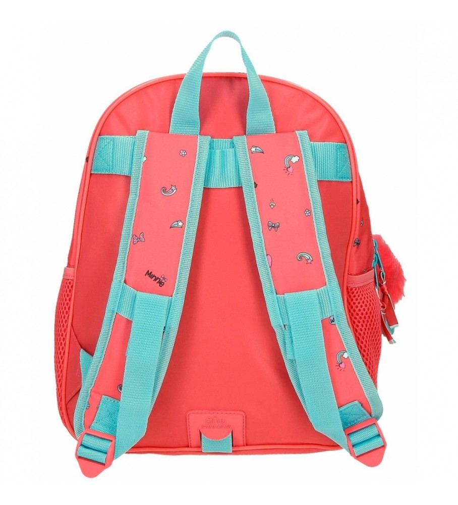 Mochila Joumma Minnie Lovin Life 33cm Adaptável rosa