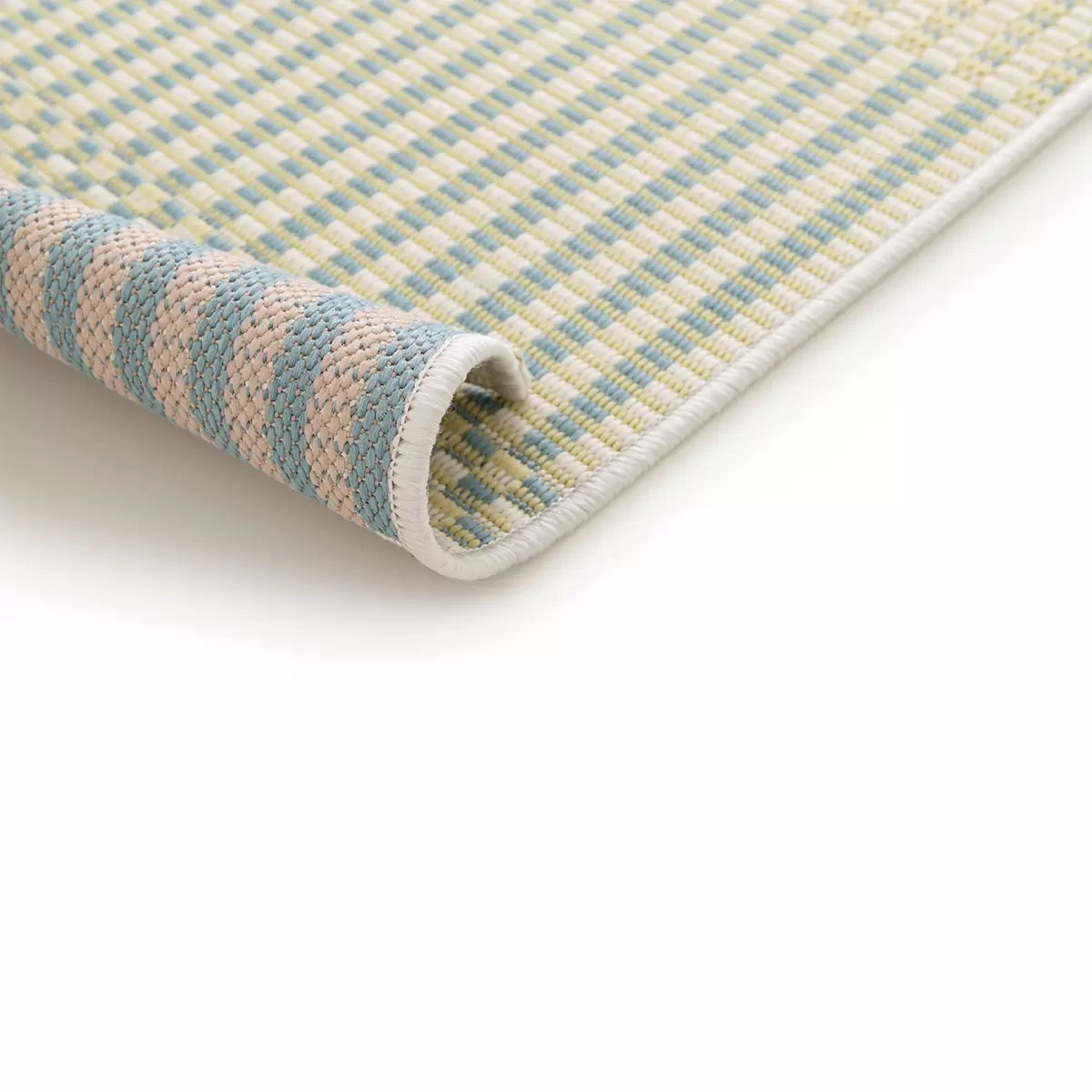 Flachwebteppich Star Flatweave creme,gelb,rosa,türkis