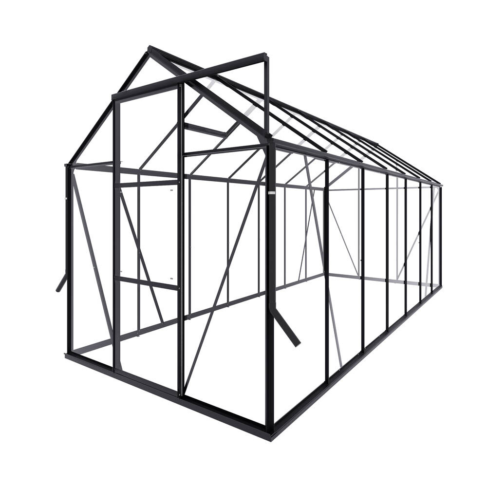 Royal Well Kate V - Tuinkas - zwart - 217x192x436 cm - Veiligheidsglas