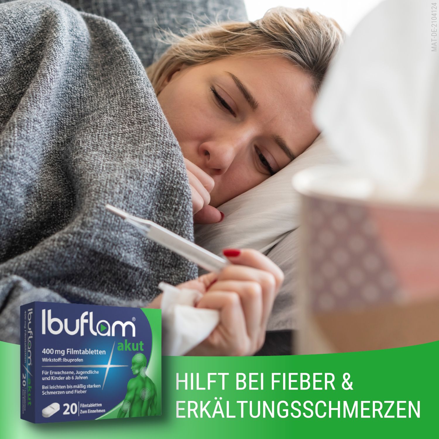 Ibuflam® akut: 400 mg Ibuprofen Schmerztabletten