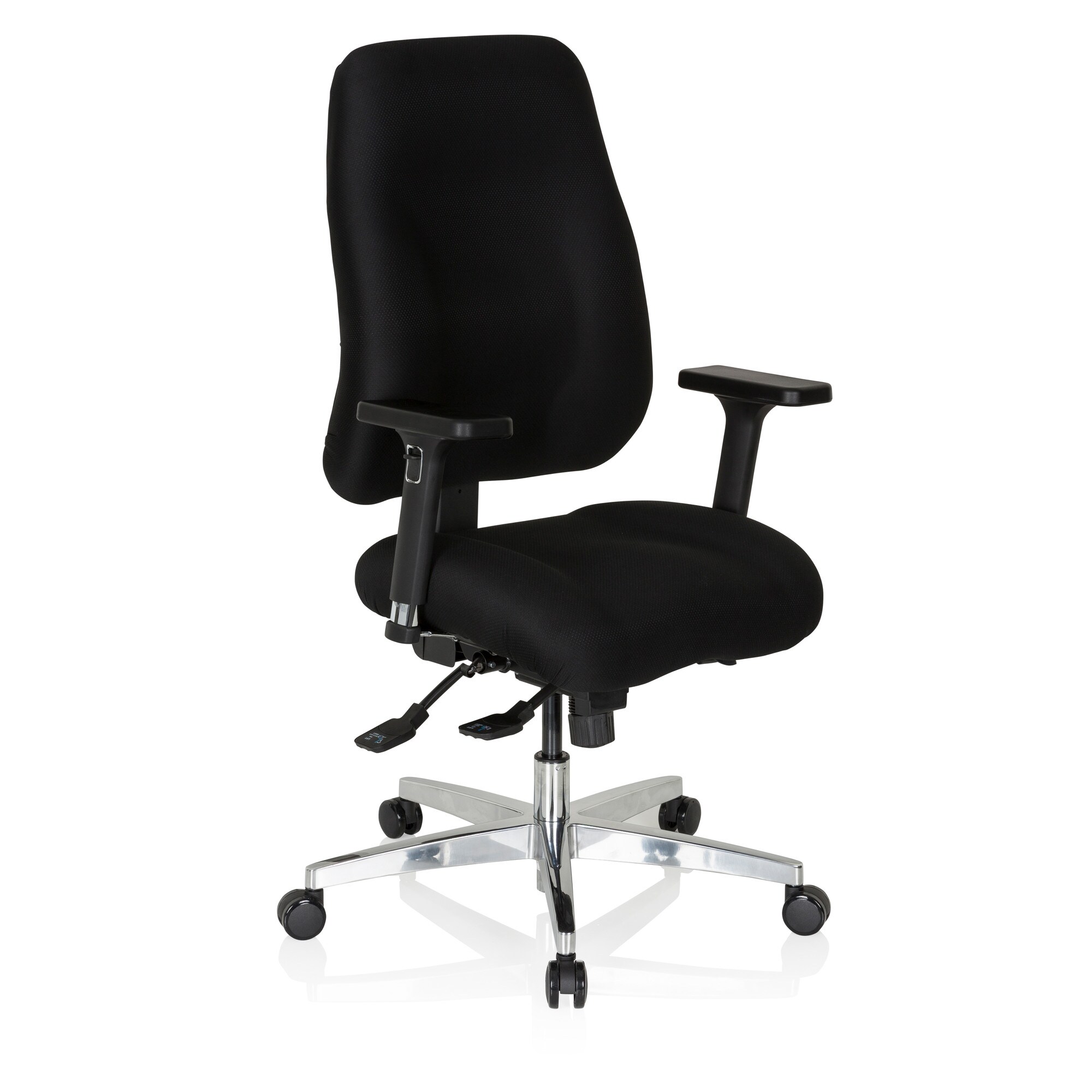 Profi Bürostuhl ZENIT COMFORT Stoff mit Armlehnen (höhenverstellbar) hjh OFFICE