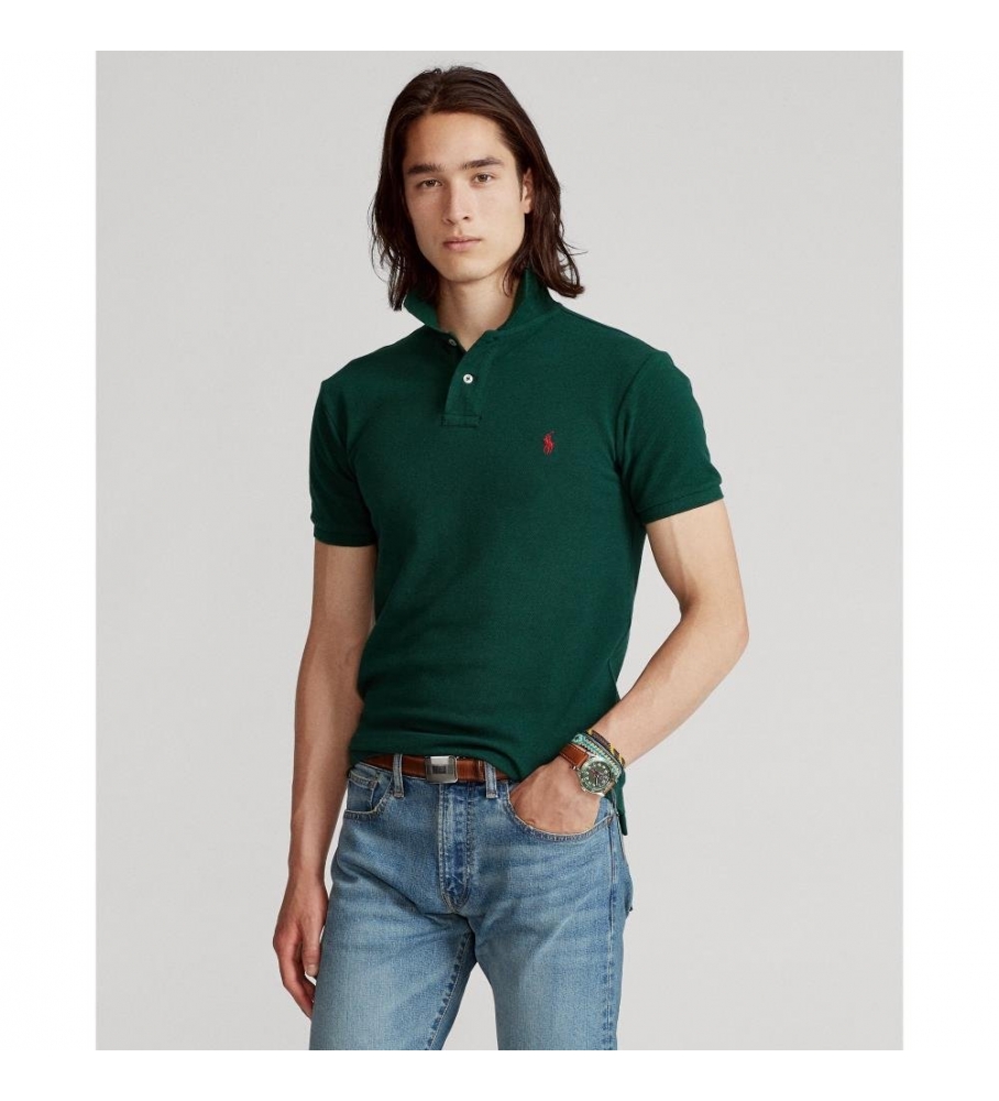 Ralph Lauren Polo de piqué Slim Fit verde