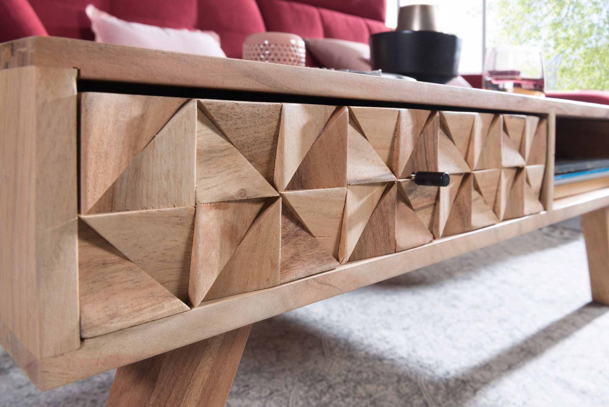 FineBuy Couchtisch REWA Wohnzimmertisch Holztisch Sofatisch Tisch Wohnzimmer