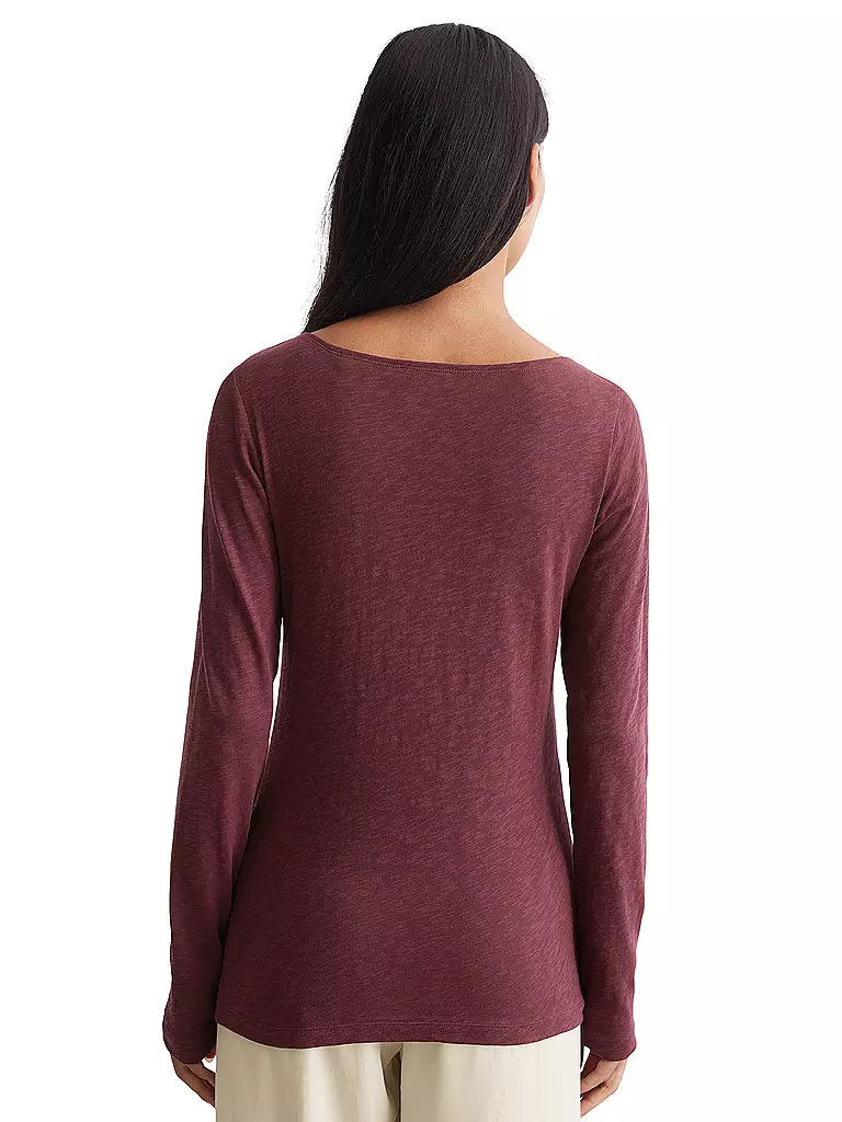 MARC O'POLO Langarmshirt dunkelrot
