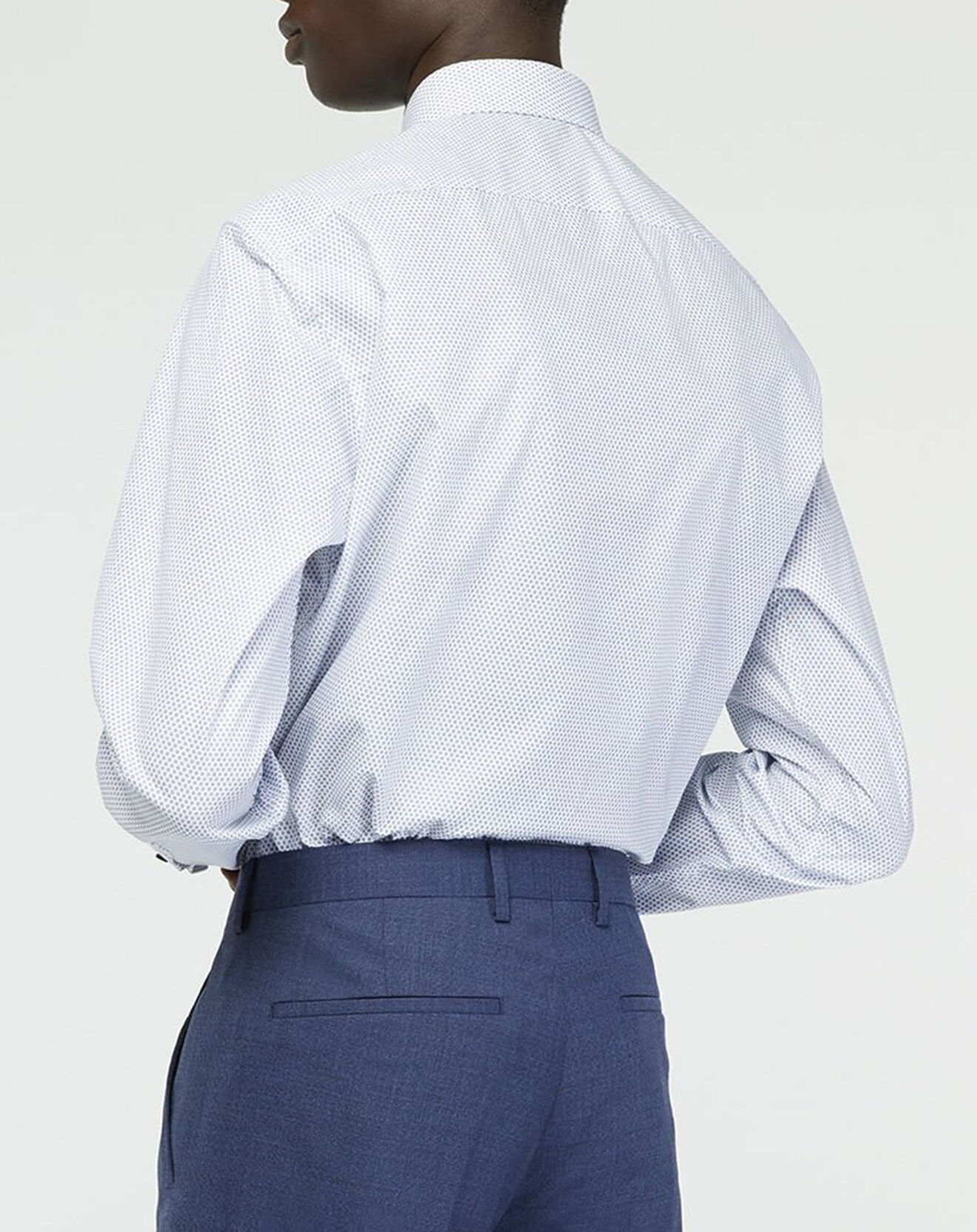 Tommy Hilfiger Chemise regular fit Popeline imprimée bleu/blanc