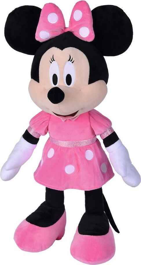 Disney knuffel Minnie roze / zwart 25 x 30 x 32 cm