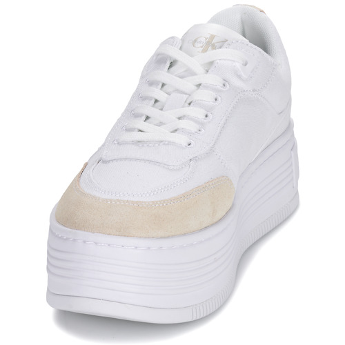 Calvin Klein Jeans - BOLD PLATF LOW LACE MIX ML BTW - Blanc