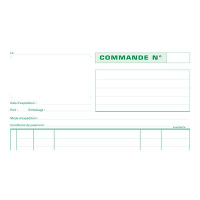 Exacompta - 5 Manifolds Carnets de commandes - 50 tripli - A4