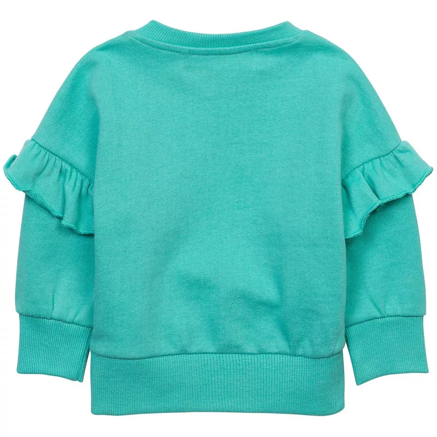MINOTI Sweatshirt und Leggings im Set GrünCremeweiß