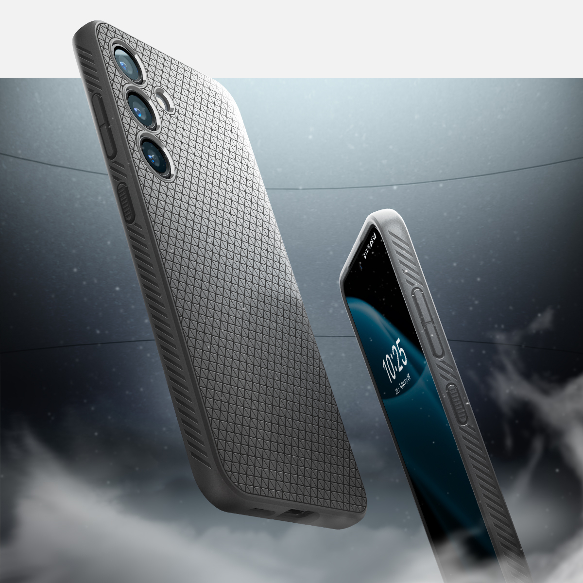 Samsung Galaxy S24 Liquid Air Case Gummi Hülle (ACS07450) - Granite Gray