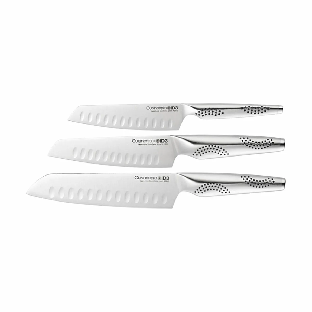 THE CUSTOM CHEF™ Cuisine::pro® Santoku Knivsæt - 3 dele