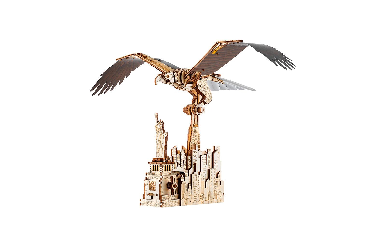 Bausatz Liberty EagleAdler über New York 3D-Bausatz aus Holz