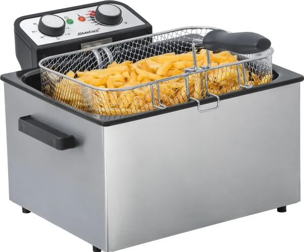 Steba DF 300 - Fritureapparat - 5 liter - 3 kW - rustfrit stål
