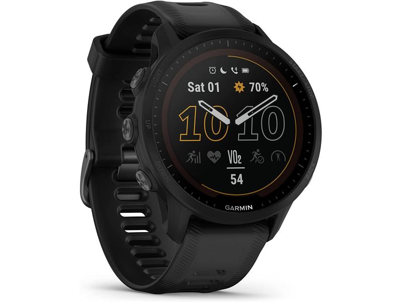 GARMIN Sportuhr Forerunner 955 Solar Schwarz/Schwarz Multipsortuhr