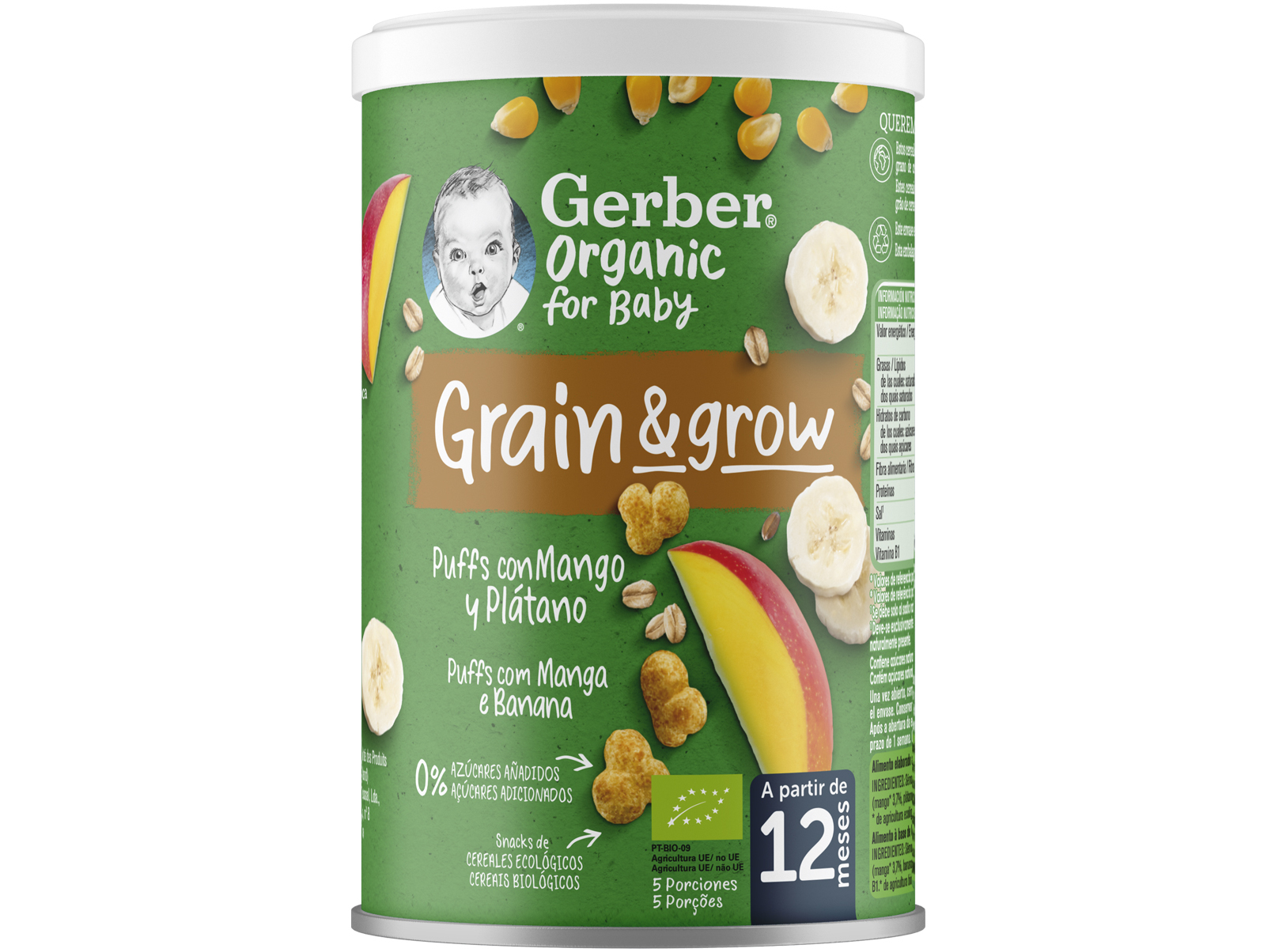 SNACK GERBER BIO NUTRIPUFFS MANGA E BANANA 35G
