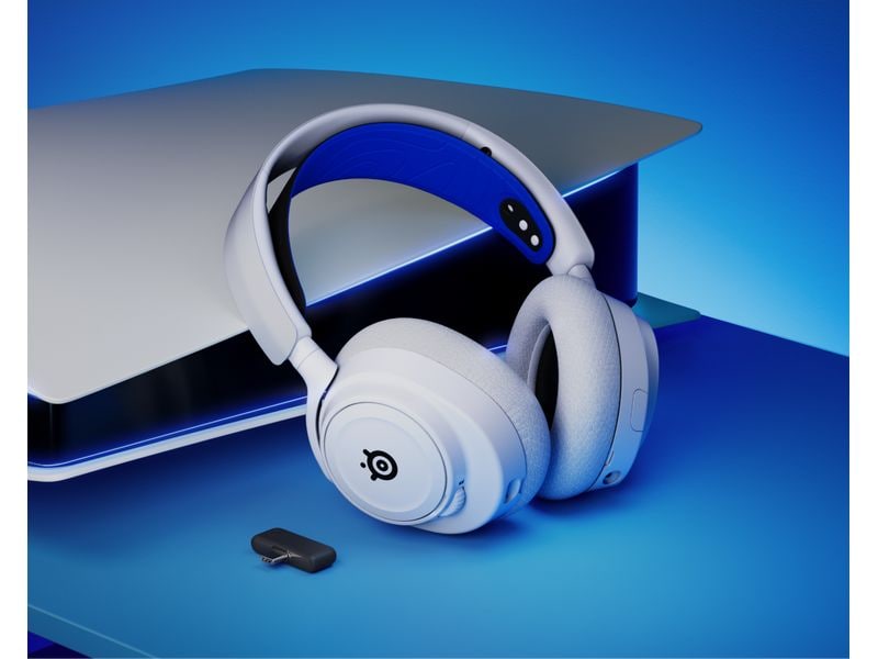 Steel Series Headset Arctis Nova 7P Blau/Weiss Wireless Gaming-Headset