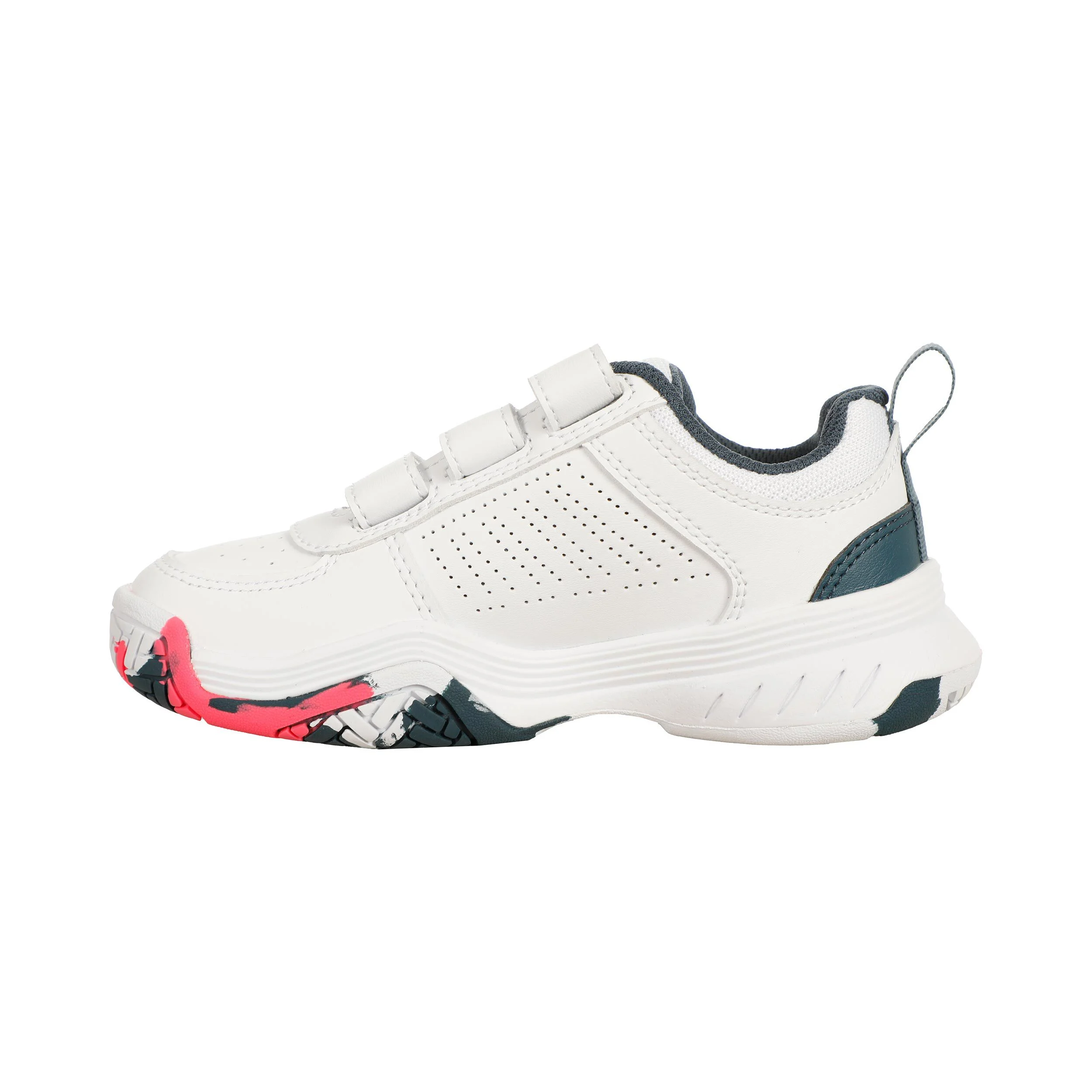 K-Swiss Court Express 2 Strap Chaussures Toutes Surfaces Enfants - Blanc , Bleu Petrol