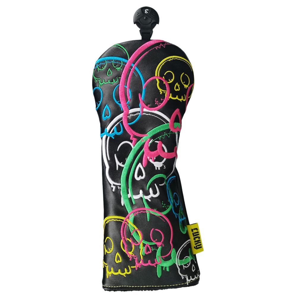 Skull Wood Headcover Svart