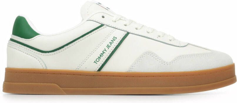 TOMMY JEANS Sneakers THE GREENWICH LEATHER vrijetijdsschoen lage schoen veterschoen met contrasterende details
