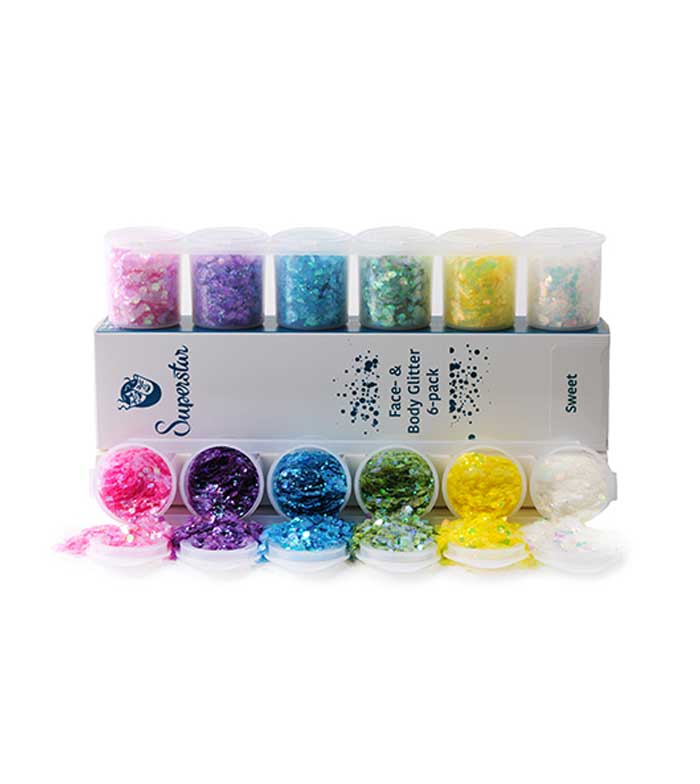 Superstar - Glitter para rosto e corpo Chunky Mix - Sweet