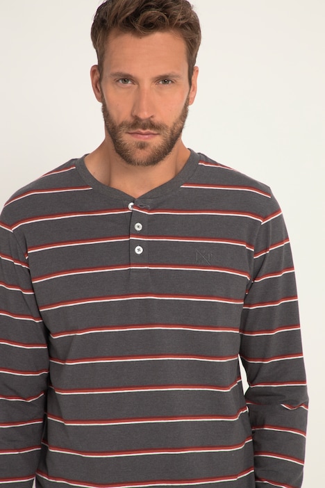 Schlafanzug, Homewear, OEKO-TEX, Zweiteiler, Langarm-Henley, karierte Hose