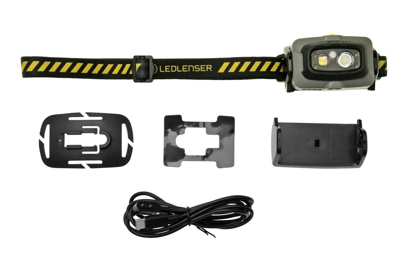 Ledlenser HF4R Work oplaadbare hoofdlamp, grijs, 500 lumen