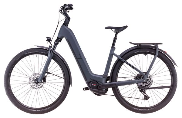 VTC Électrique Cube Kathmandu Hybrid One 600 Easy Entry Shimano Cues 10V 600 Wh 700 mm Gris Shadow 2025