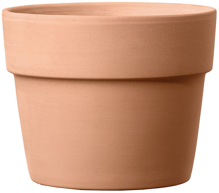 Cache pot rond terre cuite Perfetto White ø20,1 x h.16,3 cm