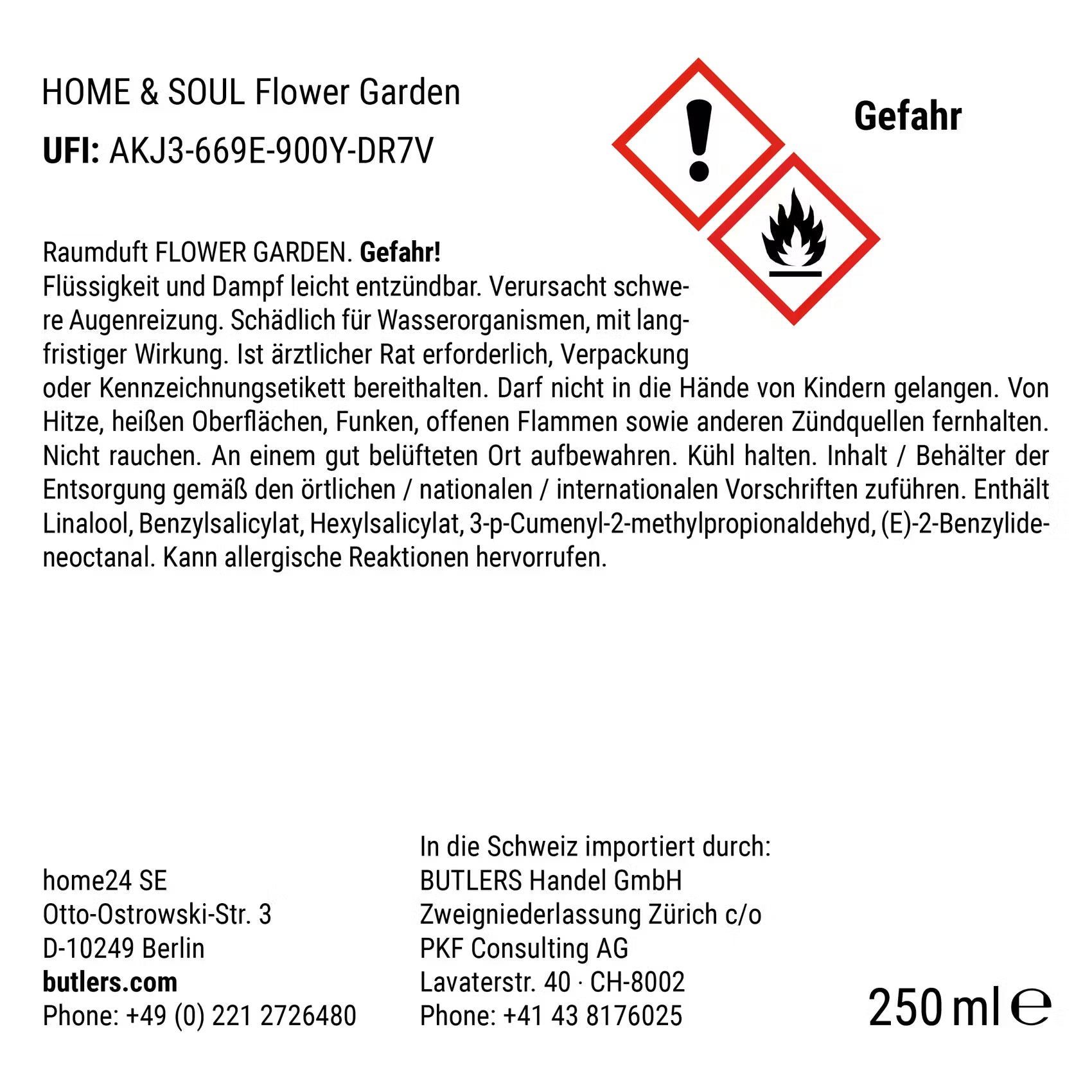 HOME & SOUL Raumduft Flower Garden