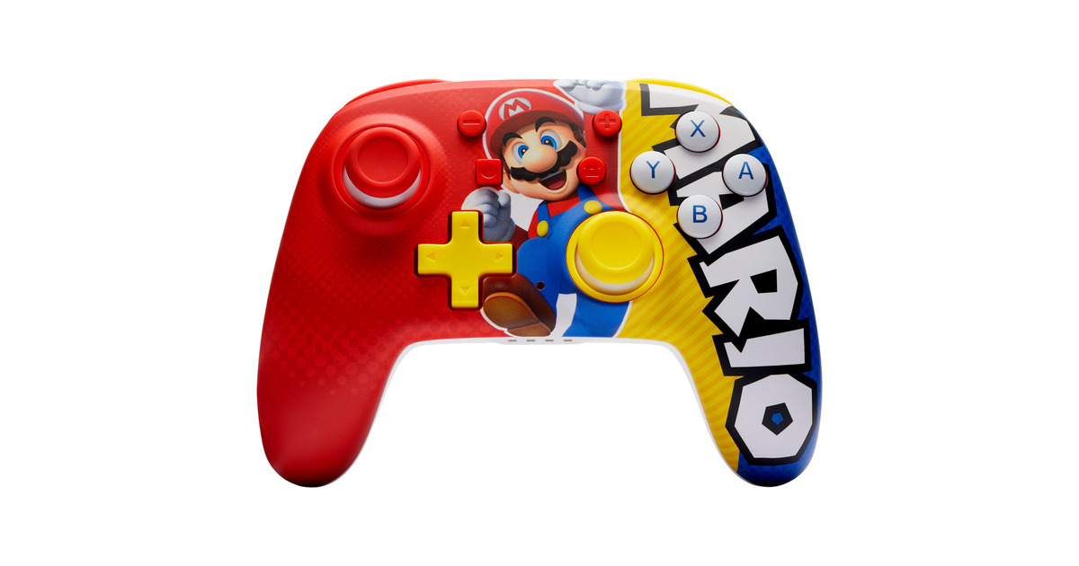 PowerASwitch WS Nano Mario Victory gamepad  (Rood/geel)