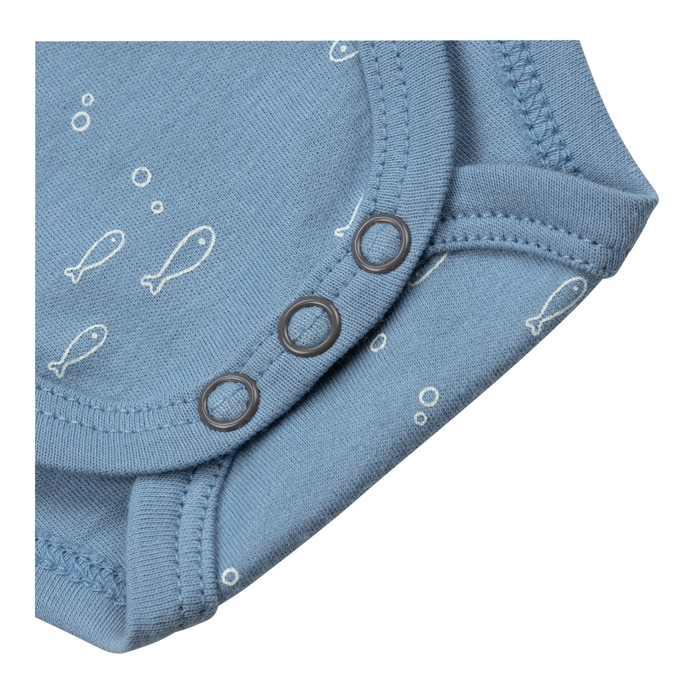 Bornino - Lieblinge 3er-Pack Bodys kurzarm Ocean natur/blau/grau