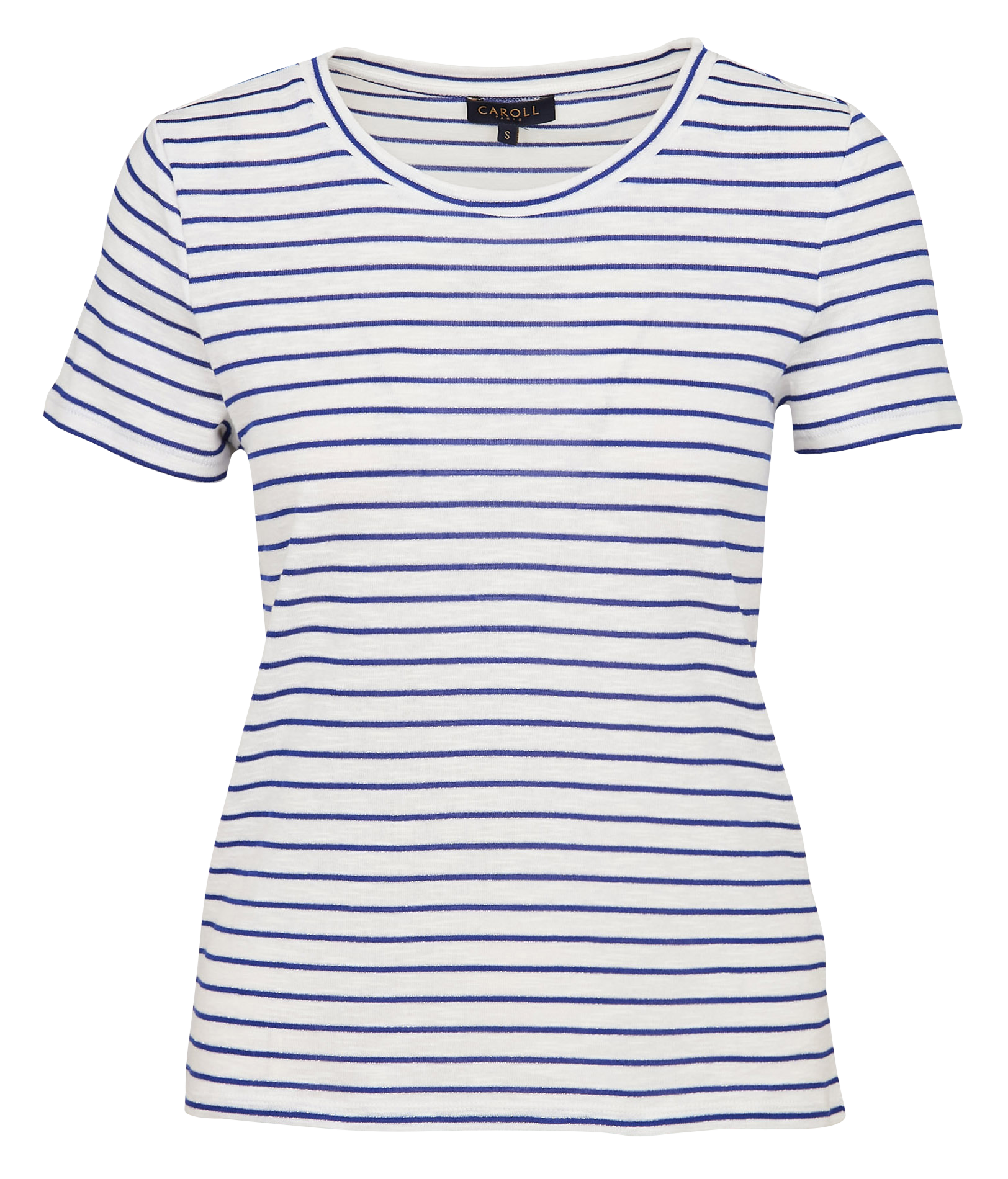 TPENNY - Tee-shirt col rond rayé en coton mélangé | Bleu