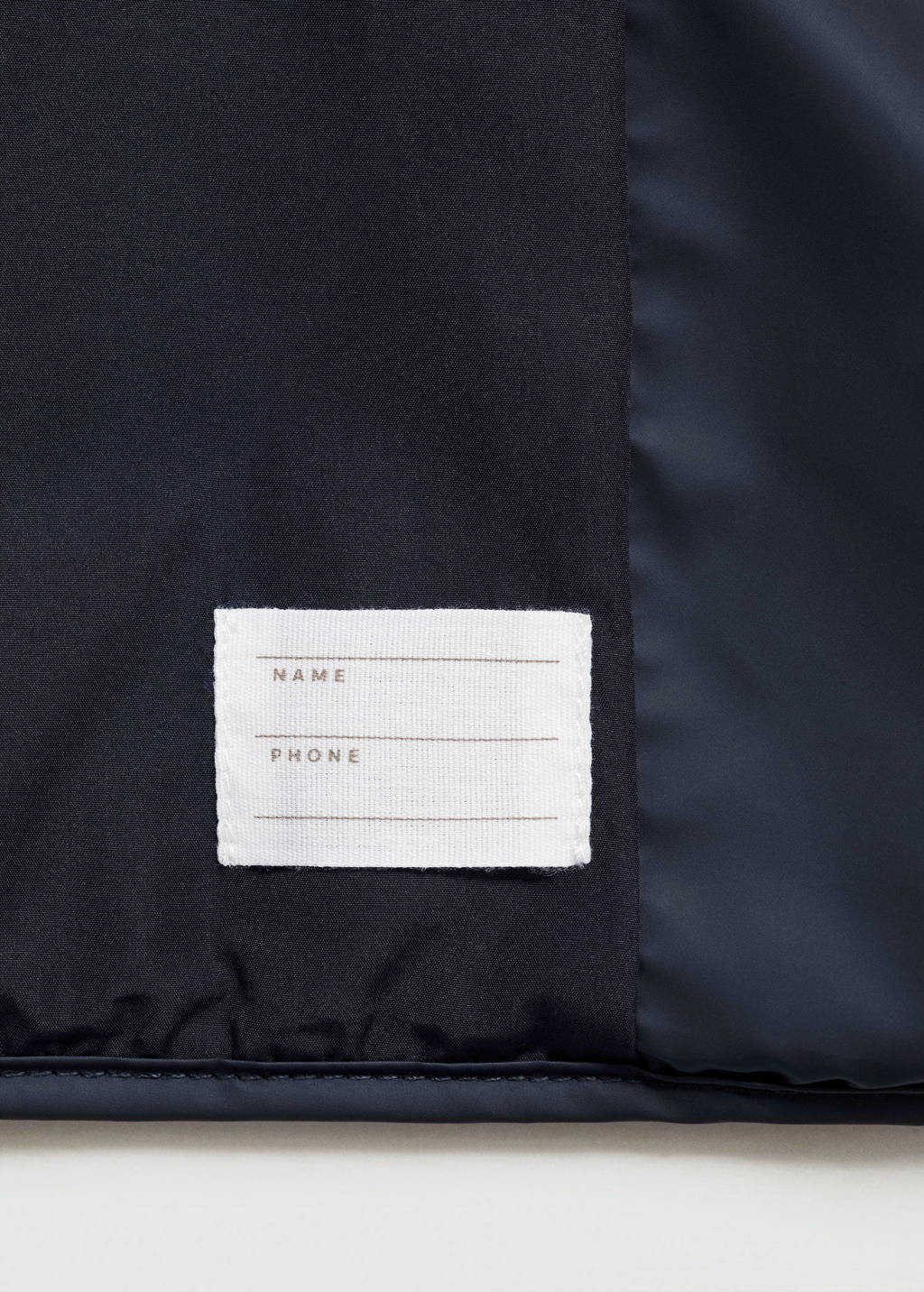 Mango Kids gewatteerde winterjas donkerblauw