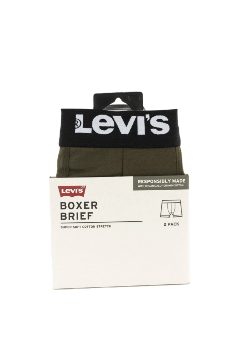 Calecons et slips levi's® solid basic boxer brief org 012 khaki