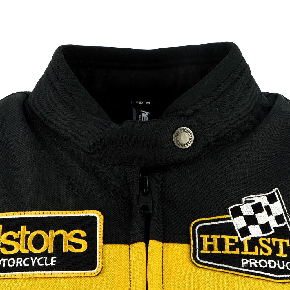 Helstons - Blouson femme Sturgis Noir / Blanc / Jaune