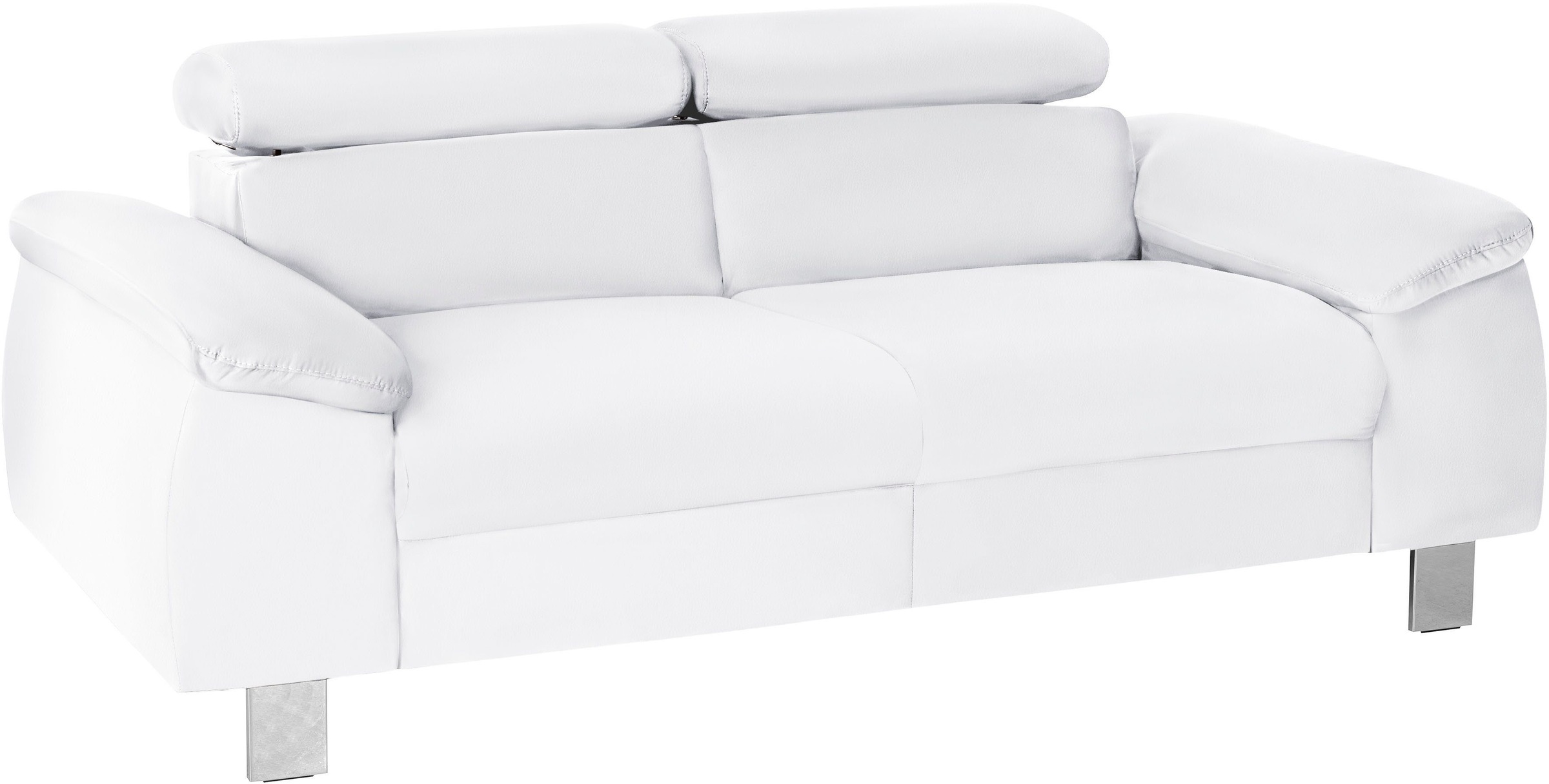 COTTA Polstergarnitur »Komaris, B: 177 bzw. 100 cm« Set,  Set: 2er-Sofa & Hocker, mit Kopfteilverstellung