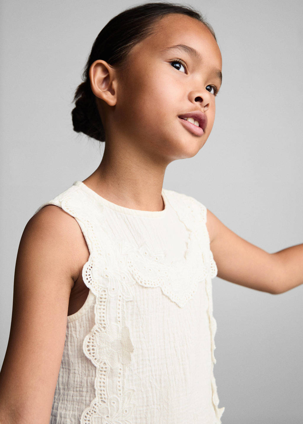 Mango Kids top lichtbeige