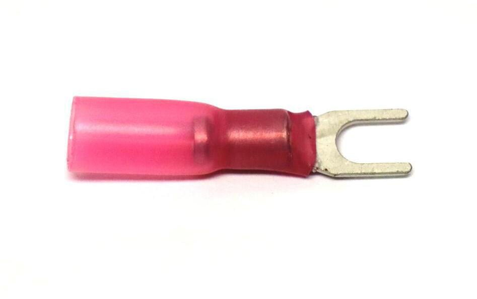 Gabelkabelschuhe WP 4.3-8.1 mm Rot, 10 Stk.Gabelkabelschuh 0.5-1.5 mm2 (22-18 AWG)
