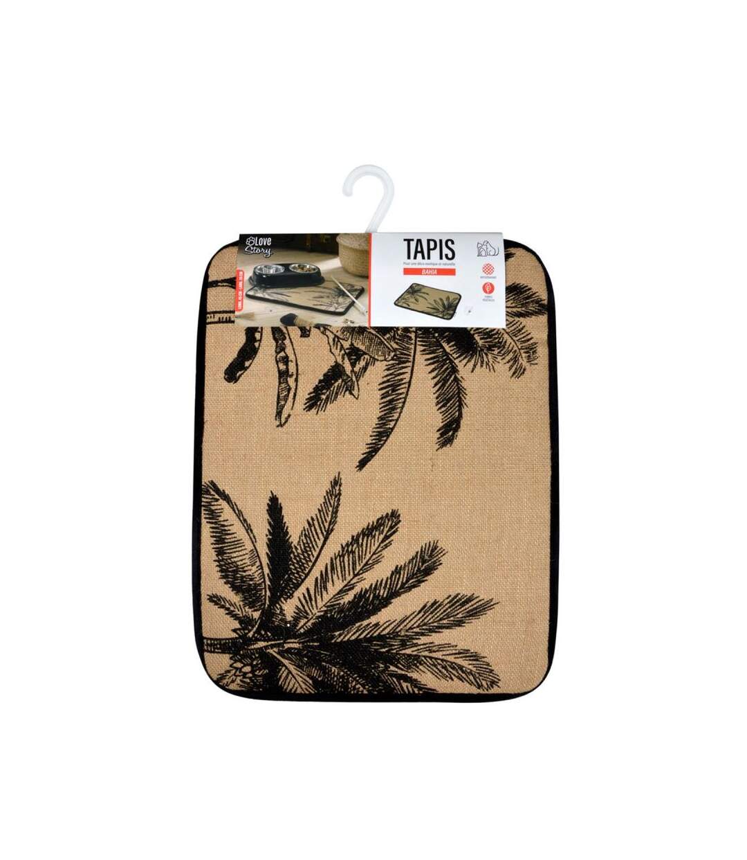 Paris Prix - Tapis De Repas Pour Animaux bahia 45cm Beige