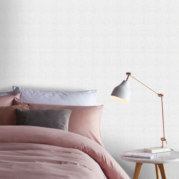 Vliesbehang Hessian uni wit 104872
