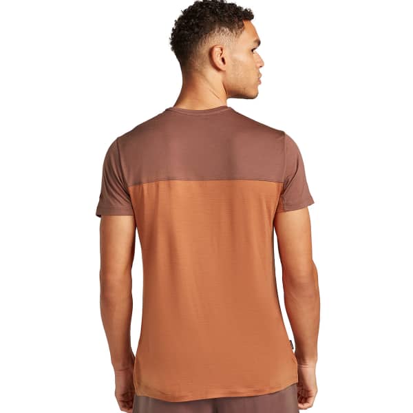 T-shirt randonnée ICEBREAKER M MERINO 125 COOL-LITE SPHERE III SS TEE DUSTY CLAY/CAROB/CB