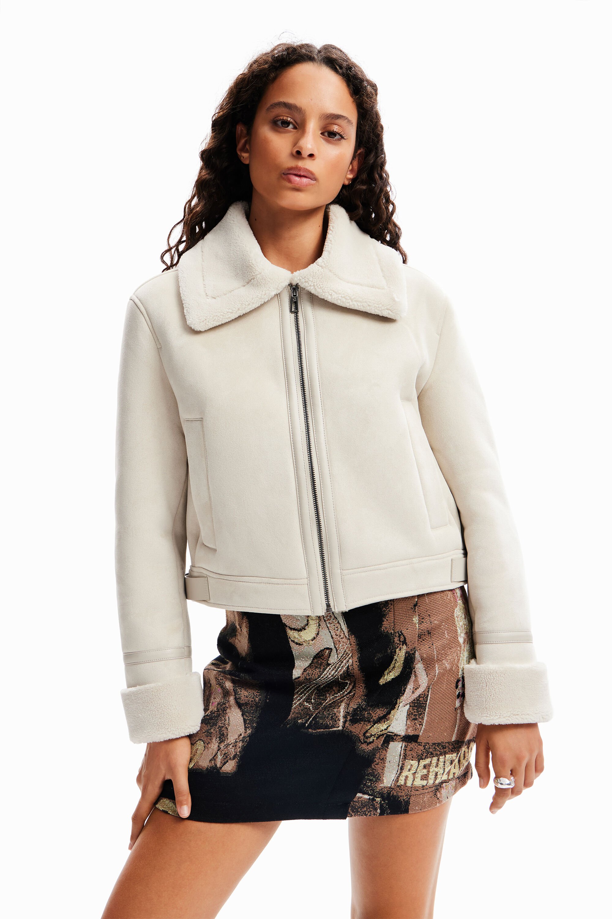 Veste aviateur double face