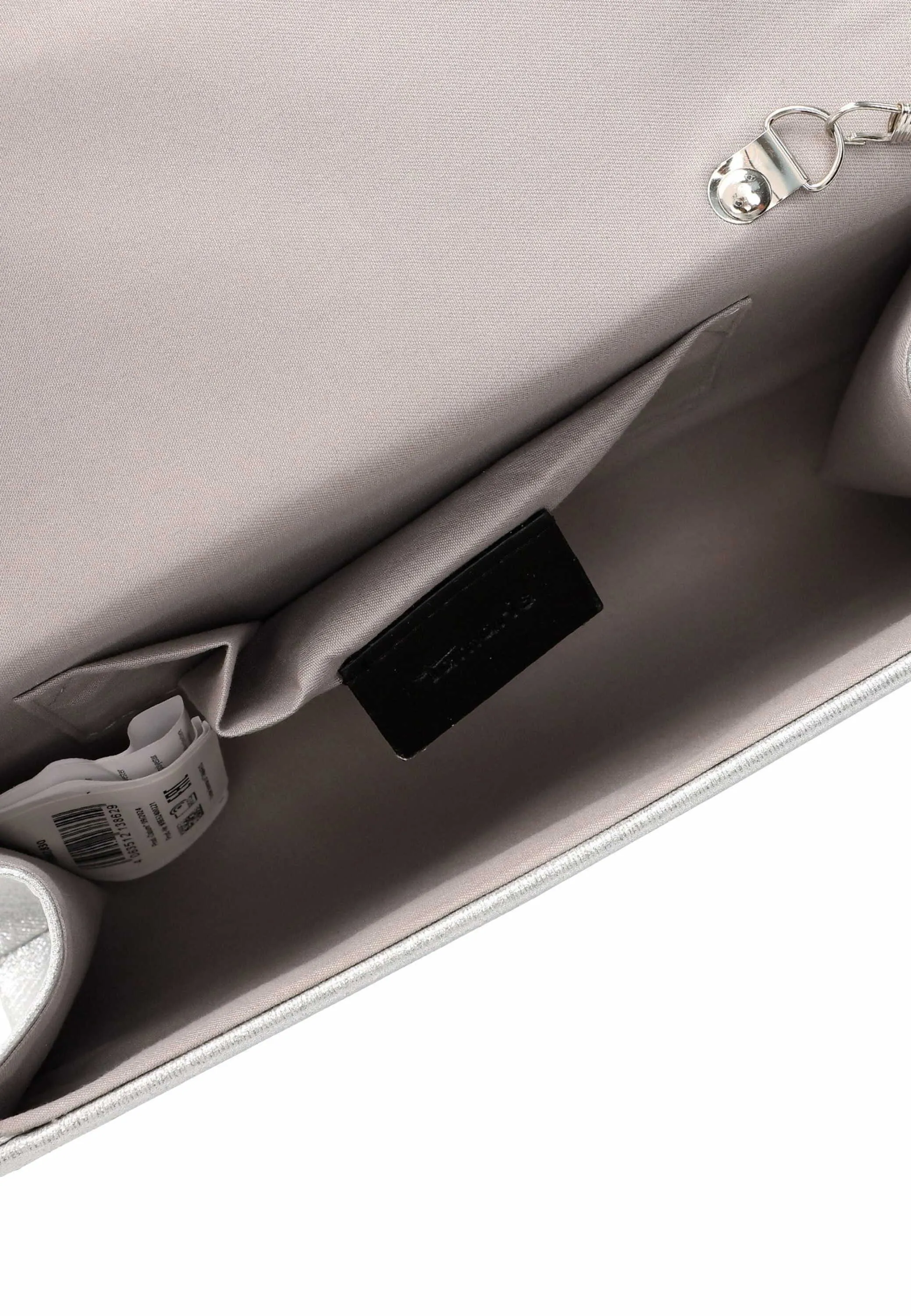 TAMARIS Clutch / Abendtasche Silber Lederimitat