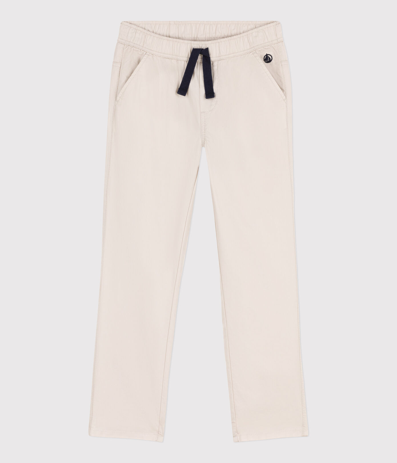 Pantalon regular en serge de coton enfant garçon