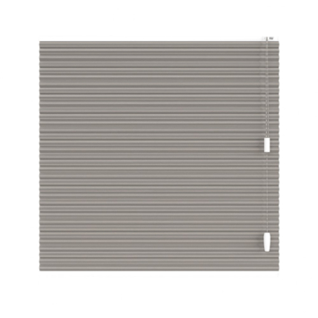 KARWEI dubbel plisségordijn gewoon raam 28672 taupe linnenlook lichtdoorlatend op maat