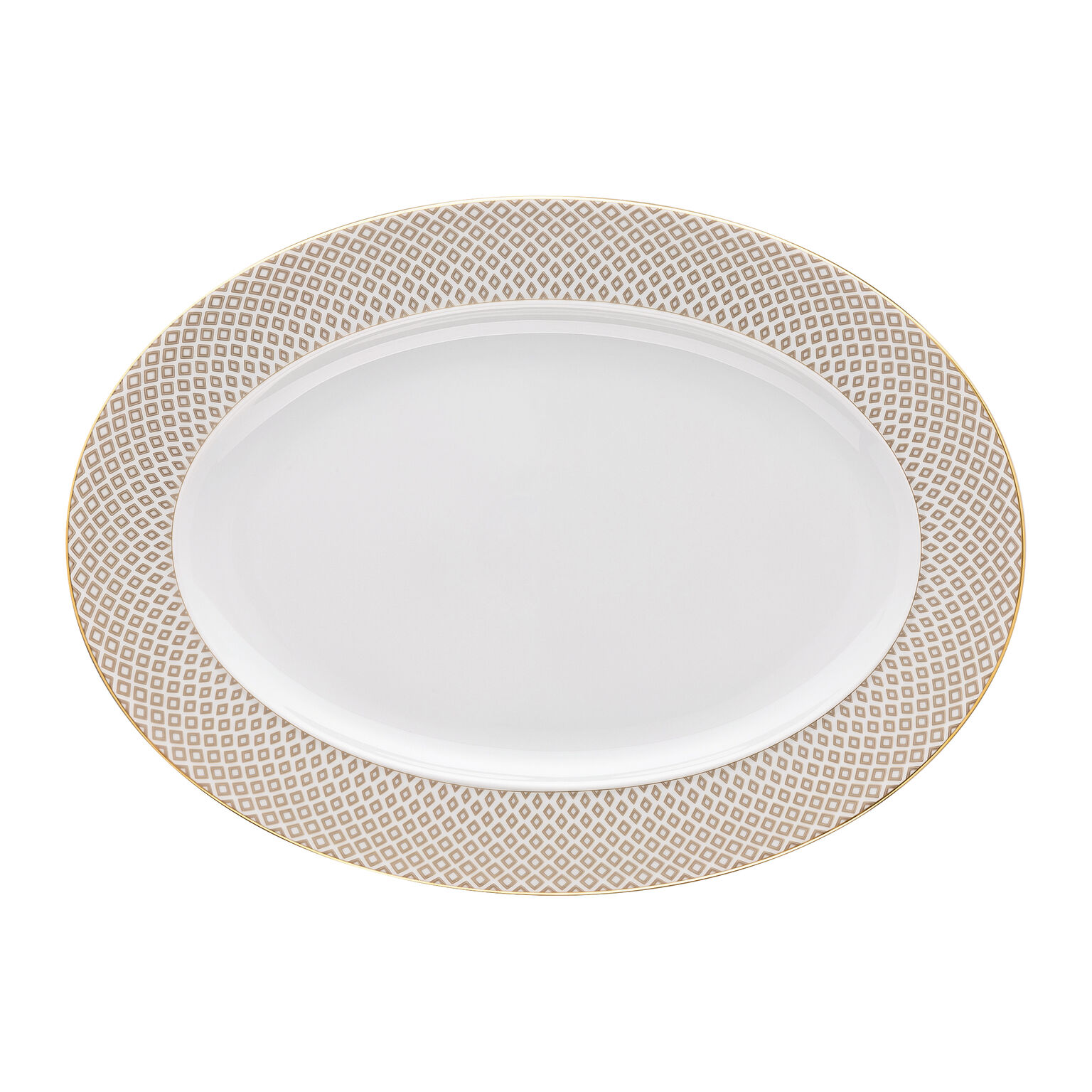 Francis Carreau Beige Platte 34 cm