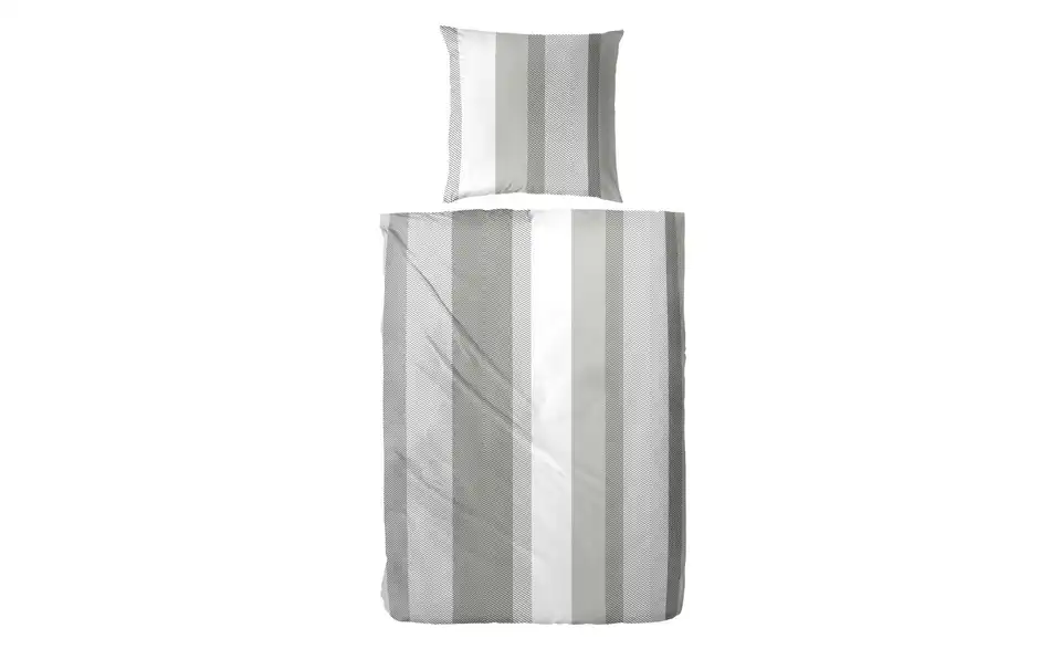 Bettwäsche-Set Grau 200 cm 135 cm